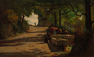 Dobrze na poboczu drogi, lata 60. XIX wieku. autorstwa Adolphe Appian