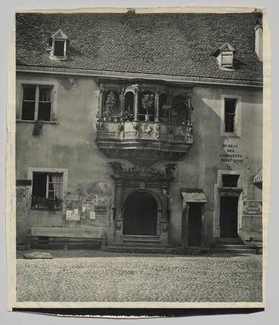Fasada alzacka, Wartownia w Colmar autorstwa Adolphe Braun