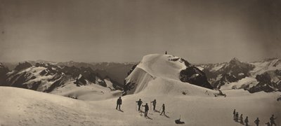 Szczyt Mont Titlis, Szwajcaria, 1866. autorstwa Adolphe Braun