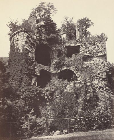 Wieża Eksplodująca, Zamek Heidelberg, ok. 1930 r. 1865. autorstwa Adolphe Braun