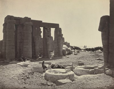 Ramesseum, Teby autorstwa Adolphe Braun