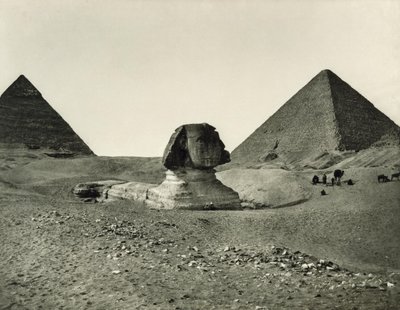 Sfinks i piramidy autorstwa Adolphe Braun