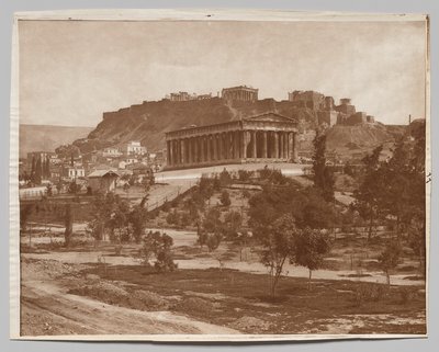 Widok na Akropol autorstwa Adolphe Braun and Co.