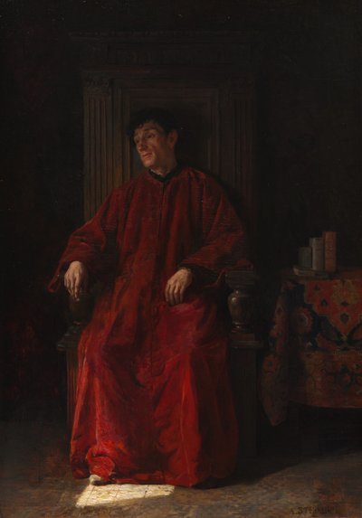 Sędzia w czerwonej szacie, ok. 1890 (olej na płycie) autorstwa Adolphe Charles Edouard Steinheil