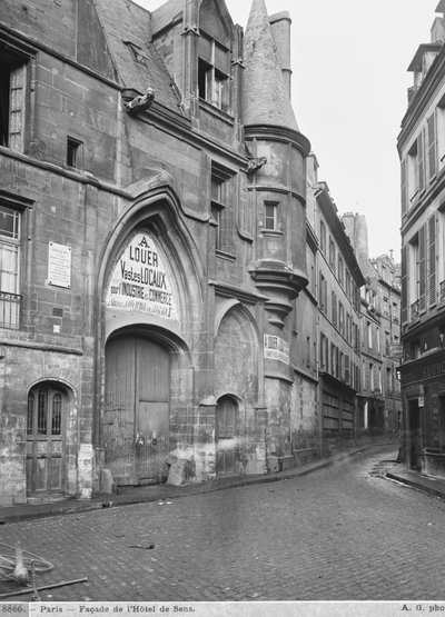 Hotel de Sens, koniec XIX wieku - początek XX wieku (patrz również 345988) autorstwa Adolphe Giraudon