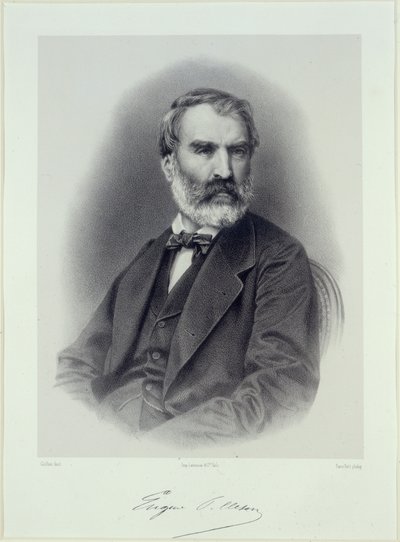 Portret pisarza Eugène Pelletana 1813-1884. autorstwa Adolphe Guillon