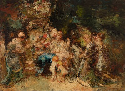 Hołd autorstwa Adolphe Joseph Thomas Monticelli