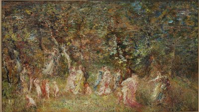 Huśtawka autorstwa Adolphe Joseph Thomas Monticelli