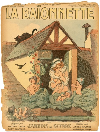 Okładka „La Baionnette”, Satirique en Colors autorstwa Adolphe Leon Willette