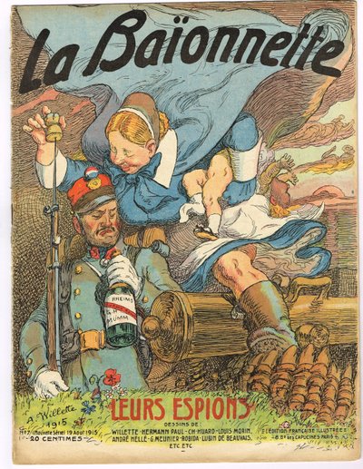 Okładka „La Baionnette”, Satirique en Colors autorstwa Adolphe Leon Willette