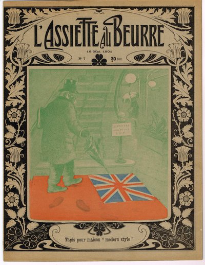Okładka „The Butter Plate”, Satirique en Colors autorstwa Adolphe Leon Willette