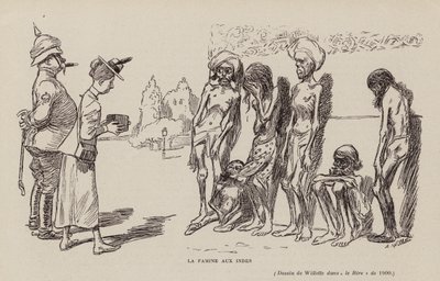 Głód w Indiach autorstwa Adolphe Leon Willette