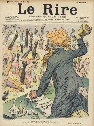 Ilustracja do Le Rire autorstwa Adolphe Leon Willette