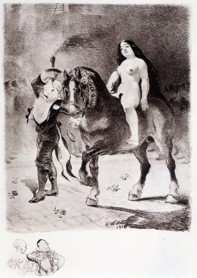 Duma - rysunek Willette autorstwa Adolphe Leon Willette