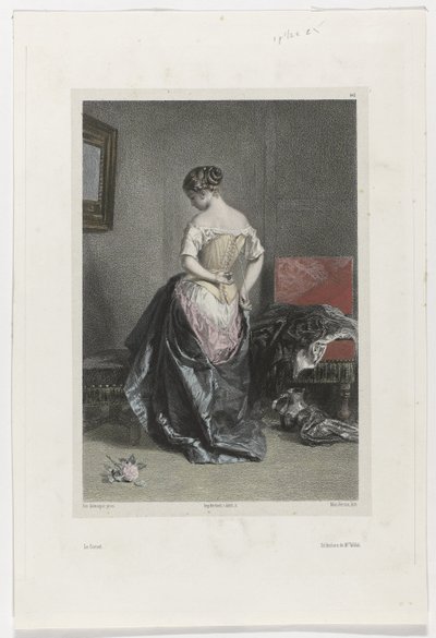 Le Gorset (tytuł na obiekcie) autorstwa Adolphe Mouilleron
