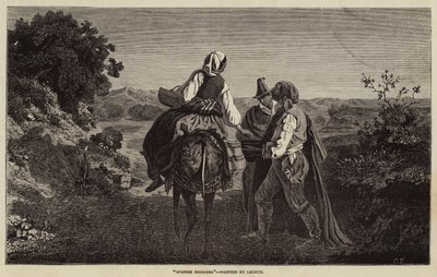 Hiszpańscy żebracy autorstwa Adolphe Pierre Leleux