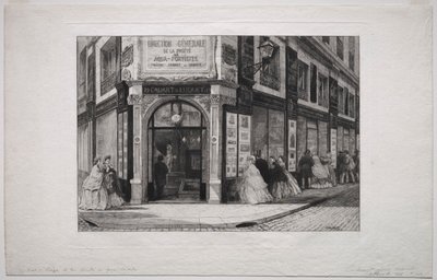 Siedziba Société des Aquafortistes, 1864. autorstwa Adolphe Théodore Jules Martial Potémont