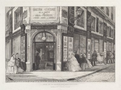 Siedziba Towarzystwa Aquafortystów autorstwa Adolphe Théodore Jules Martial Potémont