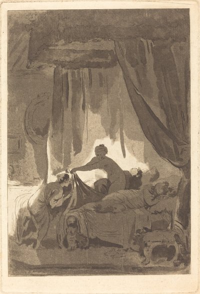 Mona Lisa autorstwa Adolphe Théodore Jules Martial Potémont after Jean Honoré Fragonard