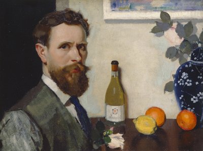 Autoportret, ok. 1917 (olej na płótnie) autorstwa Adolphe Valette