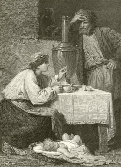 Dom rosyjskiego chłopa autorstwa Adolphe Yvon