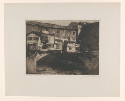 Florencja. Ponte Vecchio (oryginalny tytuł na obiekcie) autorstwa Adriaan J. van 