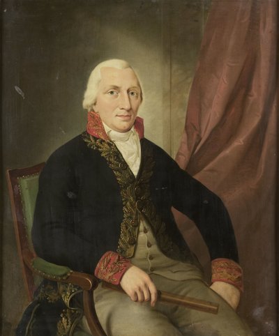 Portret Albertusa Henricusa Wiese, gubernatora generalnego Holenderskich Indii Wschodnich autorstwa Adriaan de Lelie (attributed to)