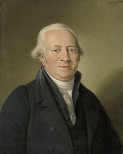 Cornelis Sebille Roos (1754-1820), handlarz dziełami sztuki w Amsterdamie i opiekun Nationale Konst-Gallery w Huis ten Bosch, Haga autorstwa Adriaan de Lelie