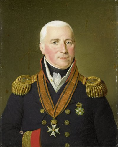 Portret Gerrita Verdoorena (1757-1824), wiceadmirała autorstwa Adriaan de Lelie