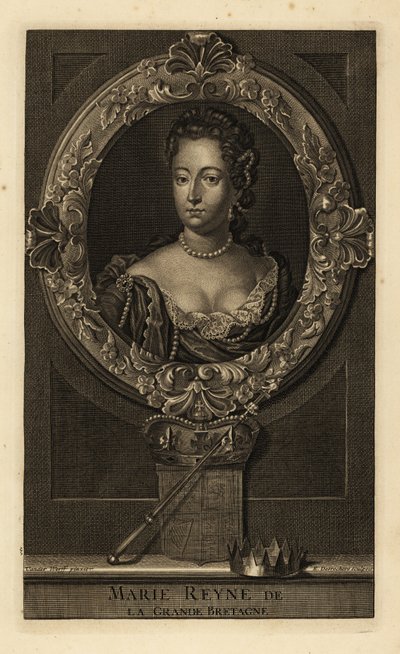 Królowa Wielkiej Brytanii Maria II autorstwa Adriaan van der (after) Werff
