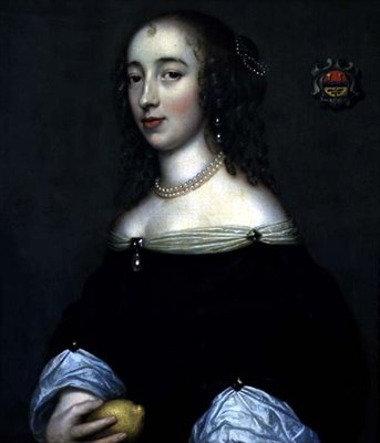 Portret damy, prawdopodobnie Margaret Lemon, ok. 1665 (olej na płótnie) autorstwa Adriaen (circle of) Hanneman