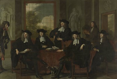 Kuratorzy Collegium Medicum w Amsterdamie, 1683 r. autorstwa Adriaen Backer