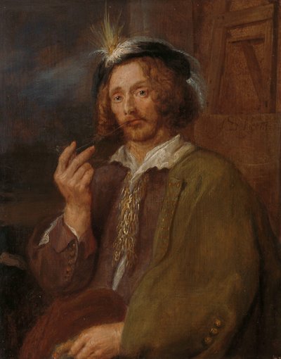 Malarz palący fajkę autorstwa Adriaen Brouwer (follower of)