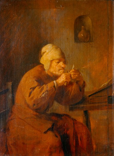 Le tailleur de plumes - ostrzałka do piór ... autorstwa Adriaen Brouwer