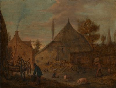 Podwórze autorstwa Adriaen Brouwer