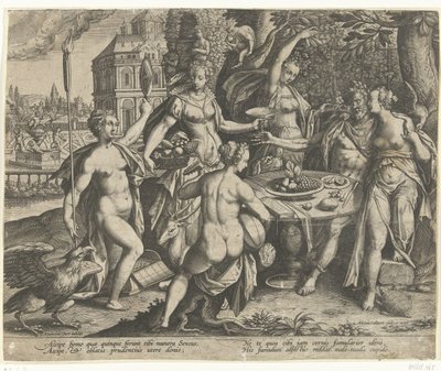 Alegoria pięciu zmysłów autorstwa Adriaen Collaert