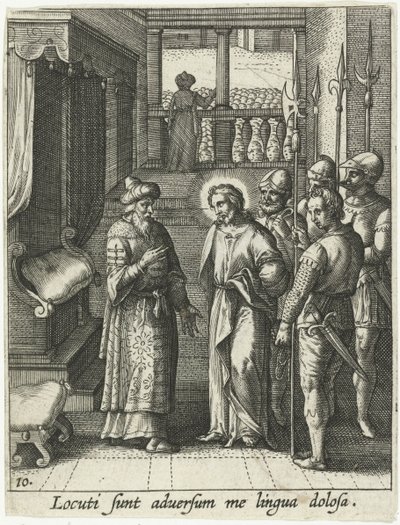 Chrystus ponownie przed Piłatem autorstwa Adriaen Collaert