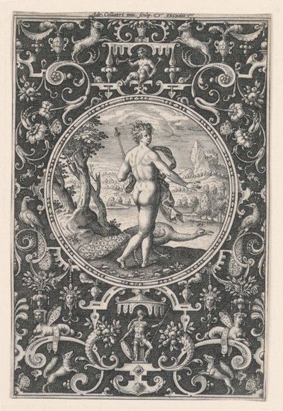Juno, płyta 1, z Sądu Paryskiego autorstwa Adriaen Collaert