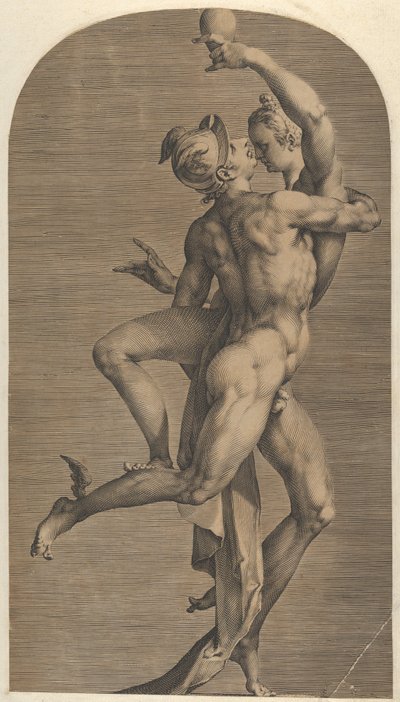 Psyche uprowadzające rtęć, ca. 1621. autorstwa Adriaen Collaert