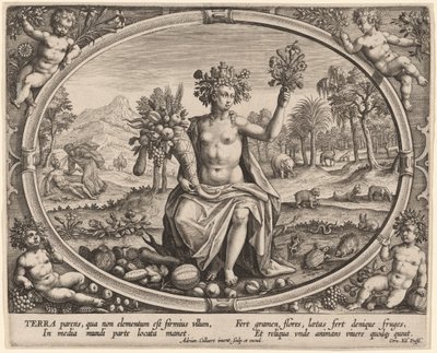 Terra (Ziemia) autorstwa Adriaen Collaert