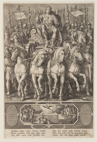 Triumf Cezara autorstwa Adriaen Collaert