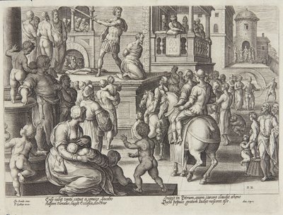 Ścięcie św. Jakuba autorstwa Adriaen Collaert
