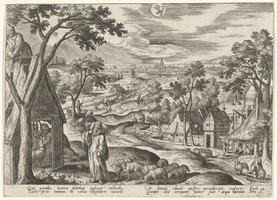 Dobry Pasterz autorstwa Adriaen Collaert after Hans Bol