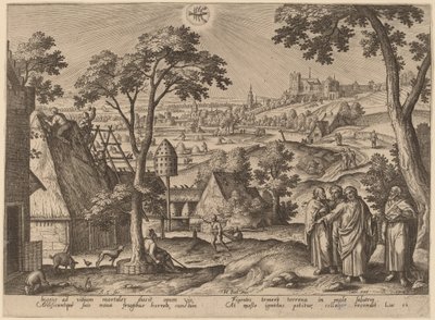 Przypowieść o bogatym głupcu autorstwa Adriaen Collaert after Hans Bol