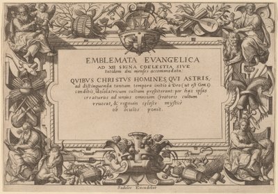 Strona tytułowa autorstwa Adriaen Collaert after Hans Bol
