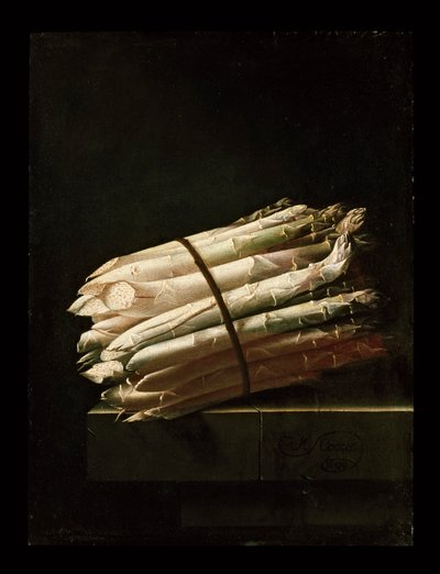 Martwa natura ze szparagami, 1699 autorstwa Adrian Coorte