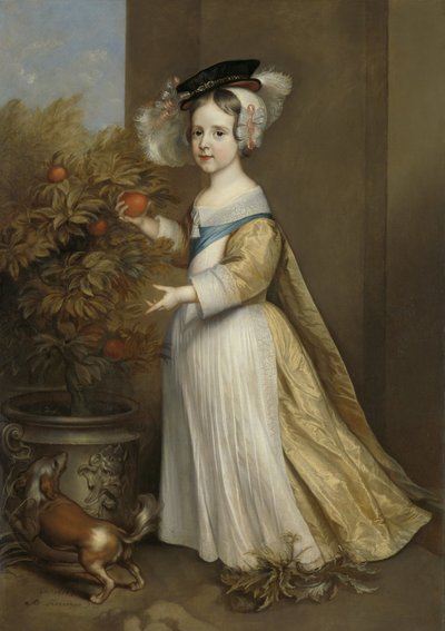 Wilhelm III, książę Orański, jako dziecko, 1654 autorstwa Adriaen Hanneman