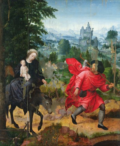 Ucieczka do Egiptu autorstwa Adriaen Isenbrandt or Isenbrant