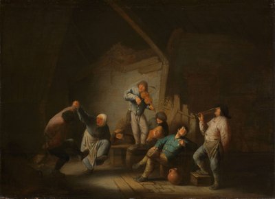Tańcząca para, 1625-40 autorstwa Adriaen Jansz. van Ostade
