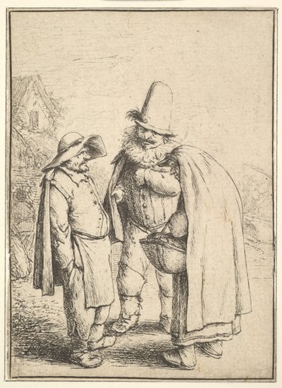 Figury groteskowe, 1610-85. autorstwa Adriaen Jansz. van Ostade
